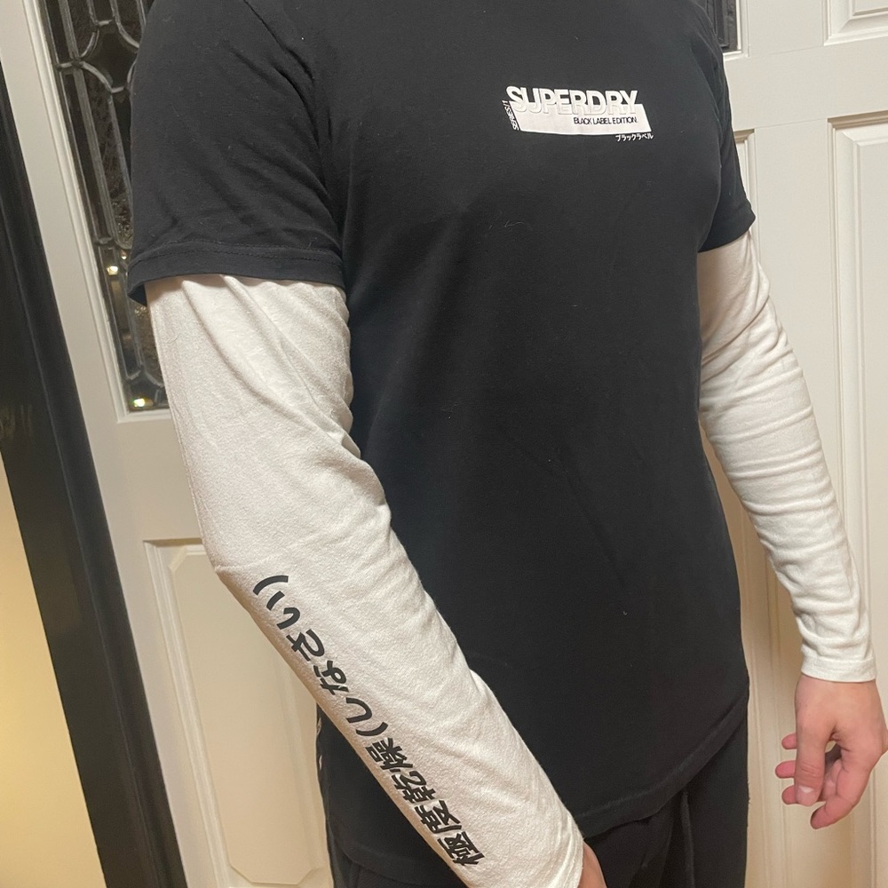 Black edition SuperDry shirt.